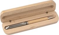 PENNA A SFERA IN COMODO ASTUCCIO IN LEGNO